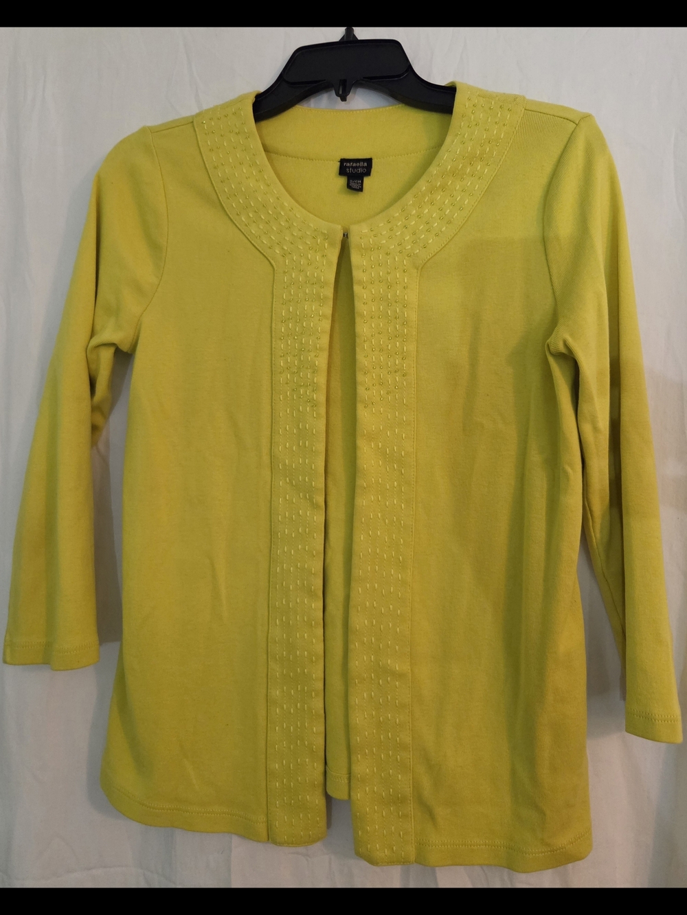 Lime Green Open Cardigan